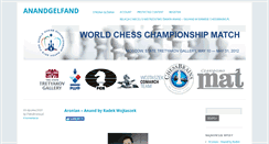 Desktop Screenshot of anandgelfand.chessbrains.pl